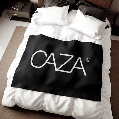 Sweatshirt Blanket (Black with White Logo)