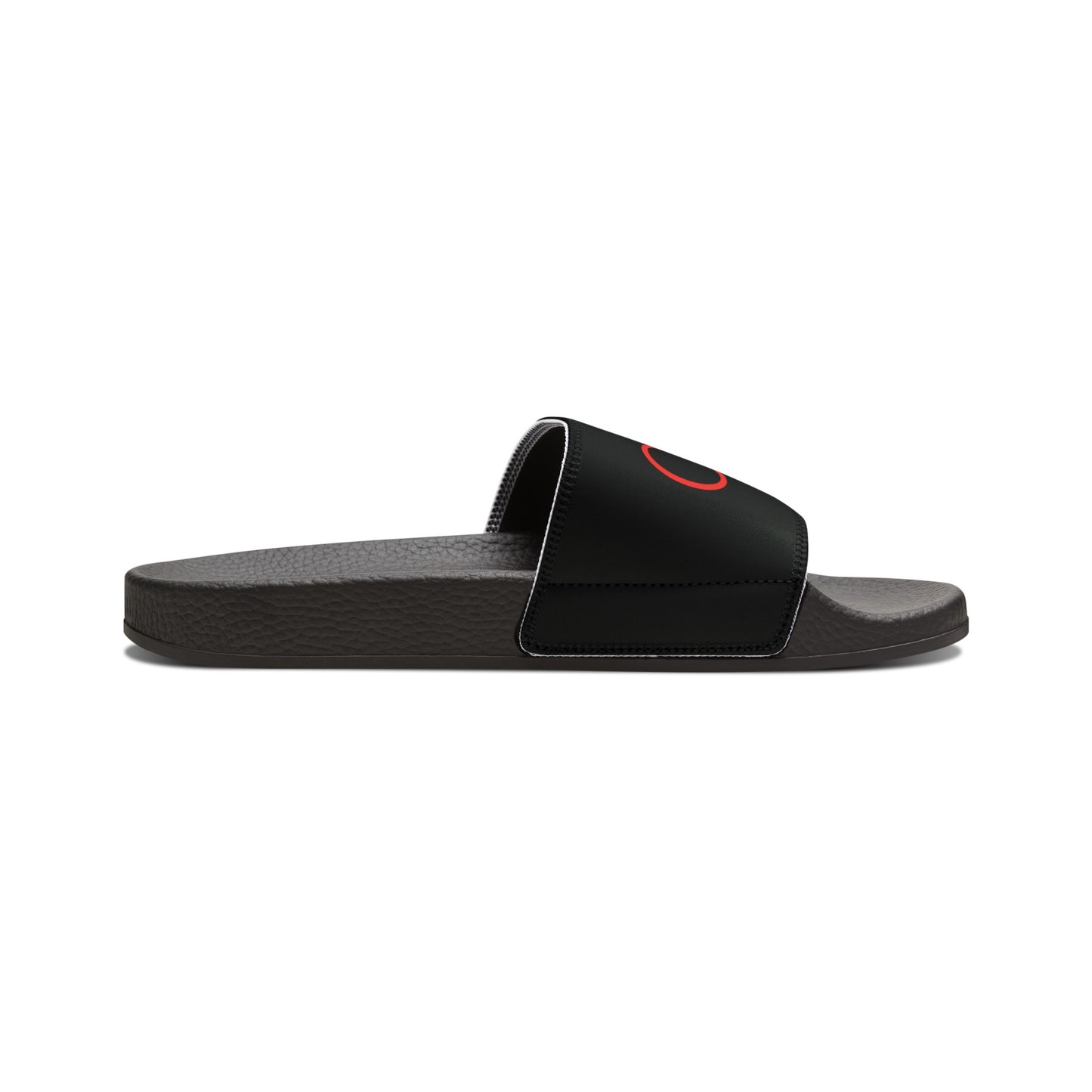 Women's PU Slide Sandals (Black)