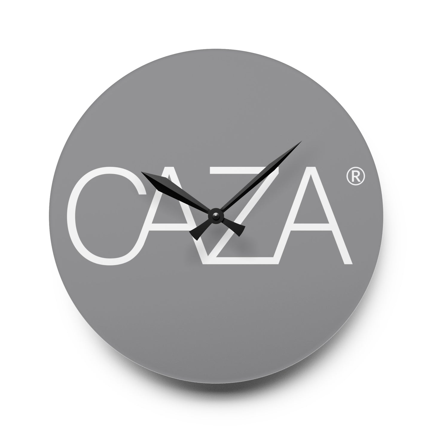 Acrylic Wall Clock (Grey)