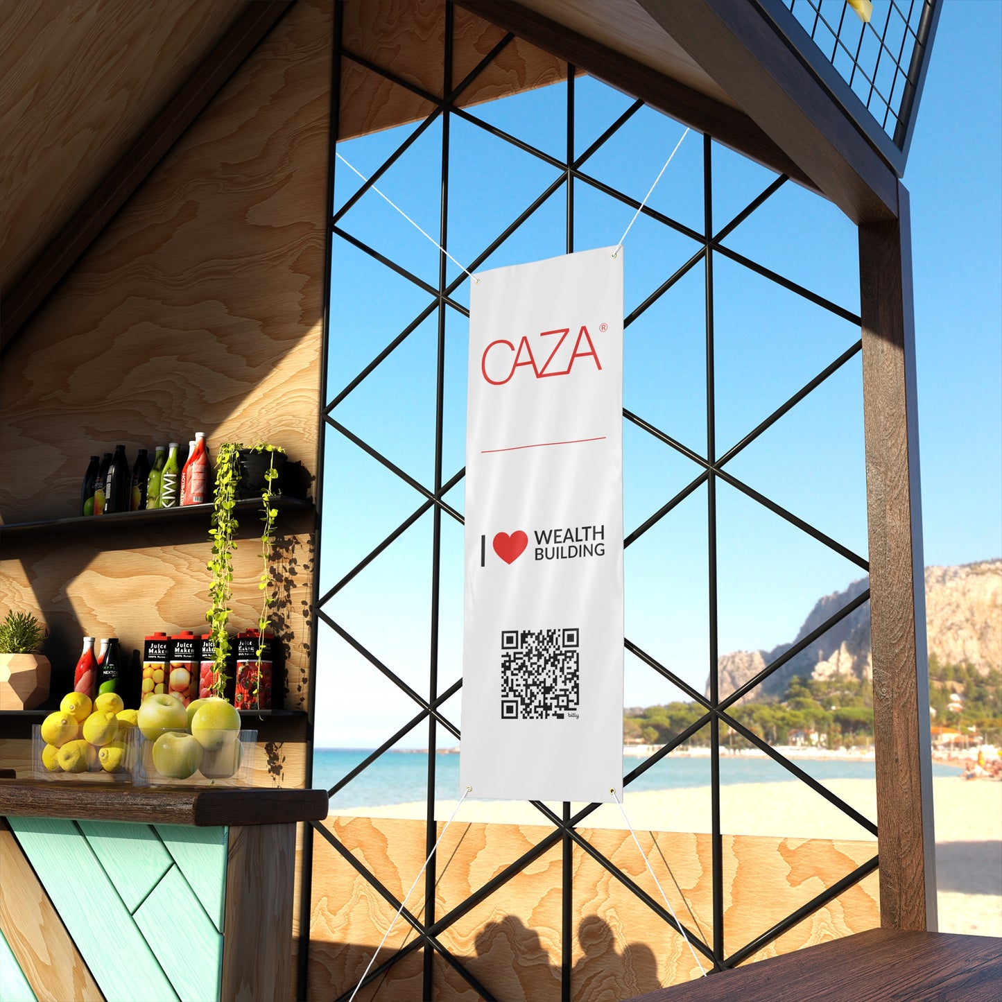 Join CAZA® | Matte Banner (White)