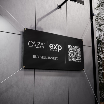 Buy. Sell. Invest. | Vinyl Banners (Black)