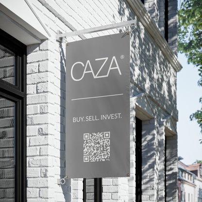 Buy. Sell. Invest. | Vinyl Banners (Grey)