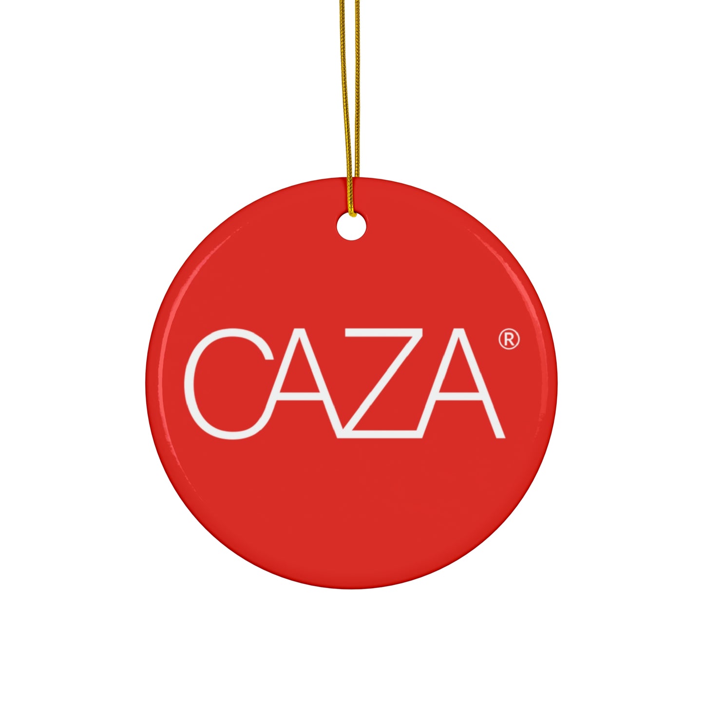 CAZA® Ceramic Ornament (Red)