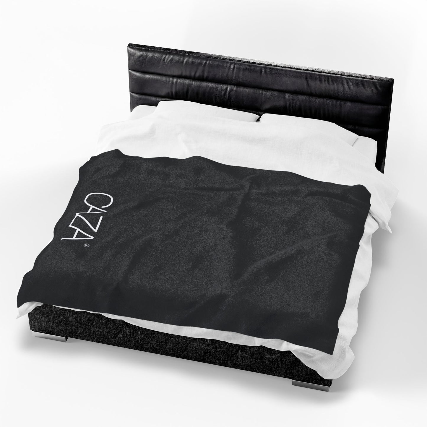 Velveteen Plush Blanket (Black)