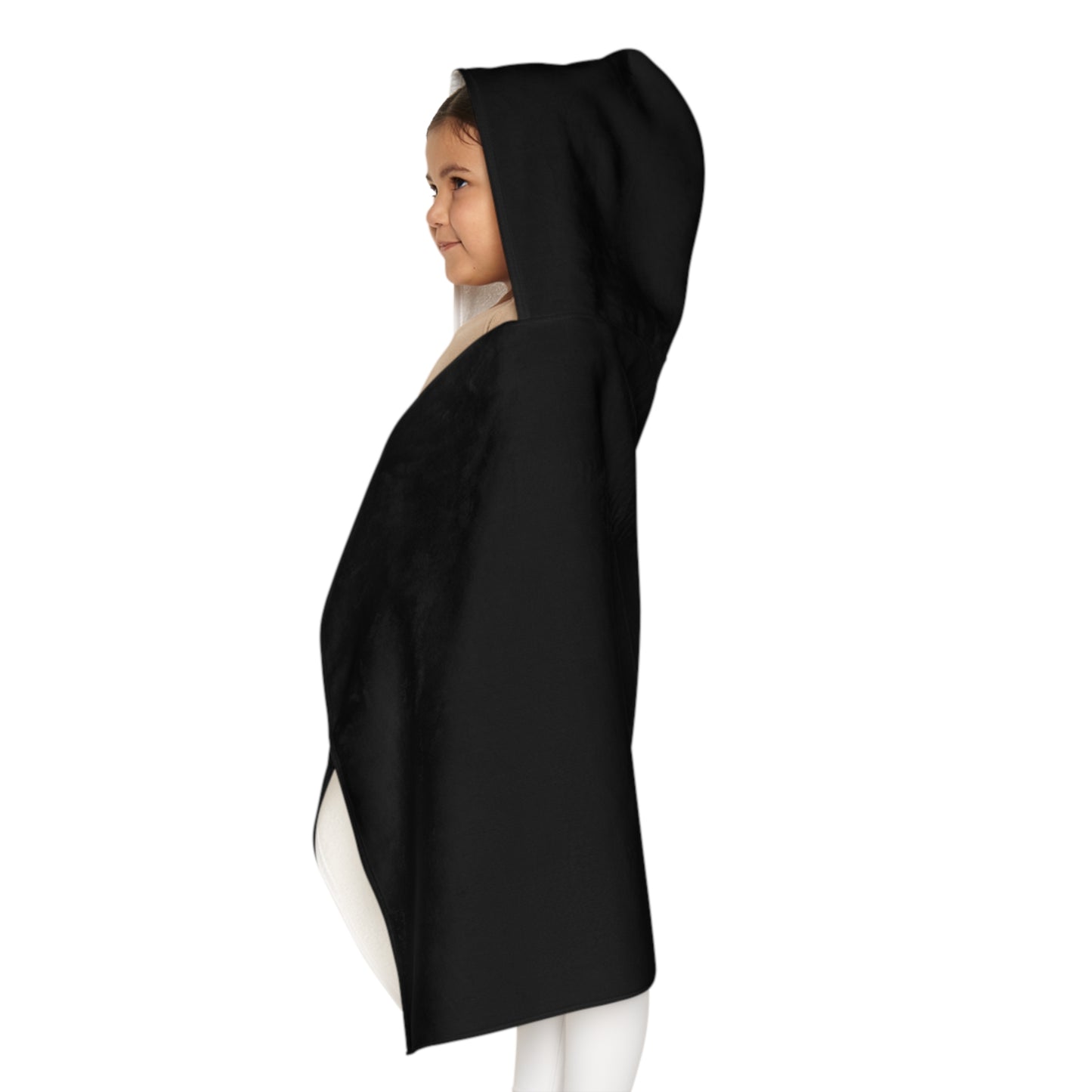 Youth Hooded Towel (Black)