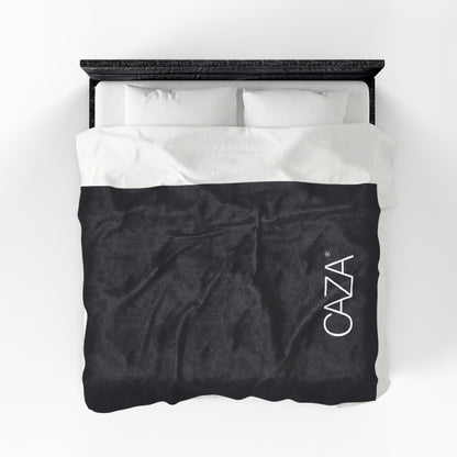 Velveteen Plush Blanket (Black)