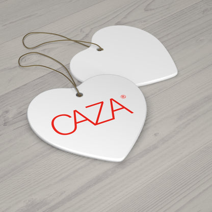 CAZA® Ceramic Ornament (White)