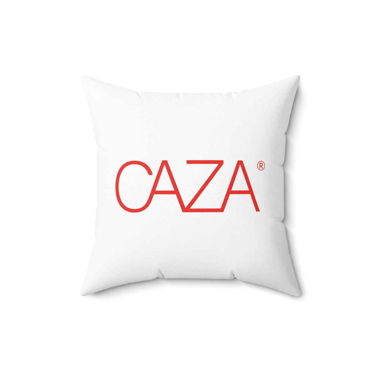 Spun Polyester Square Pillow (White)
