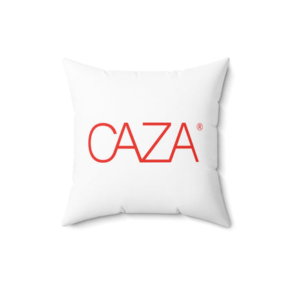 Spun Polyester Square Pillow (White)