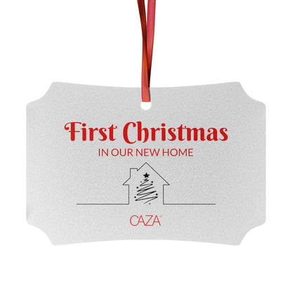 1st Christmas Aluminum Ornaments (White)
