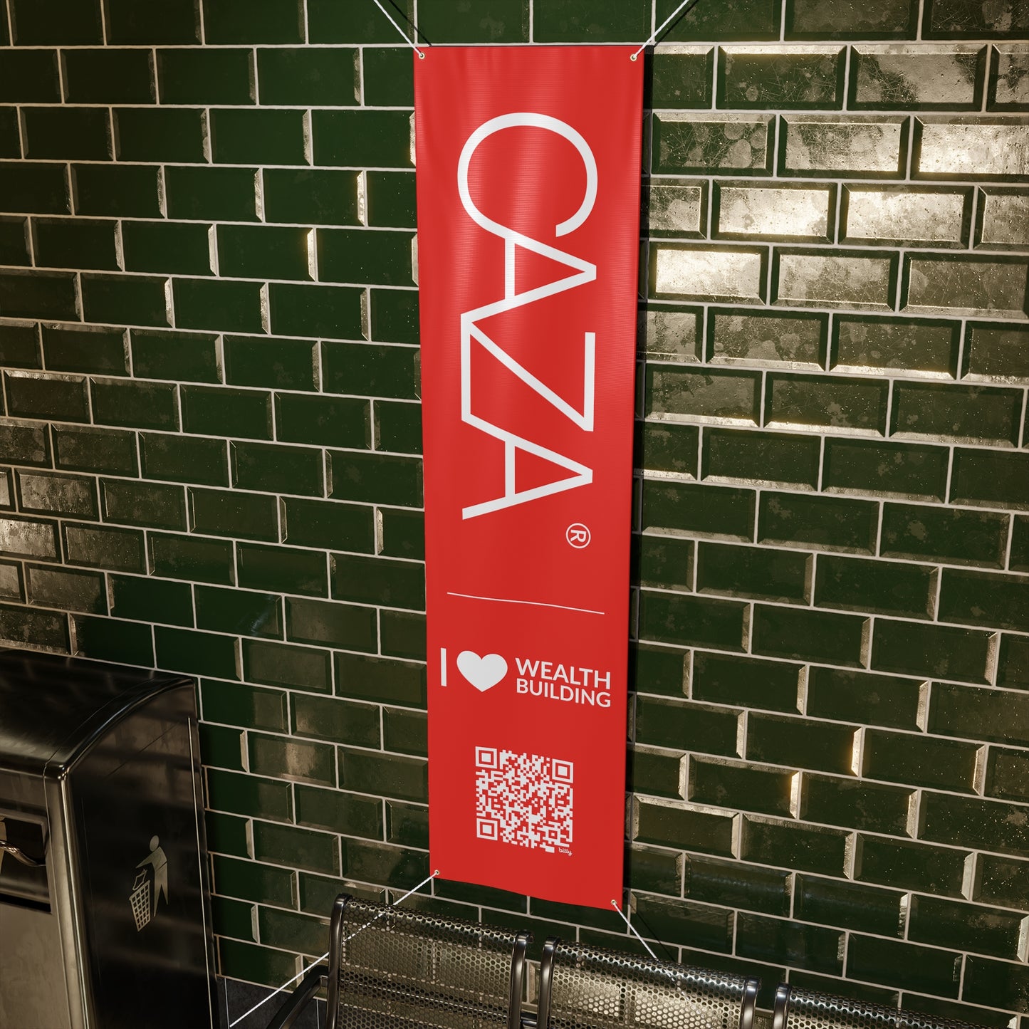 Join CAZA® | Matte Banner (Red)