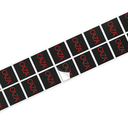 Square Sticker Label Rolls (Black)