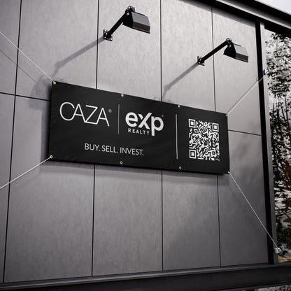 Buy. Sell. Invest. | Vinyl Banners (Black)