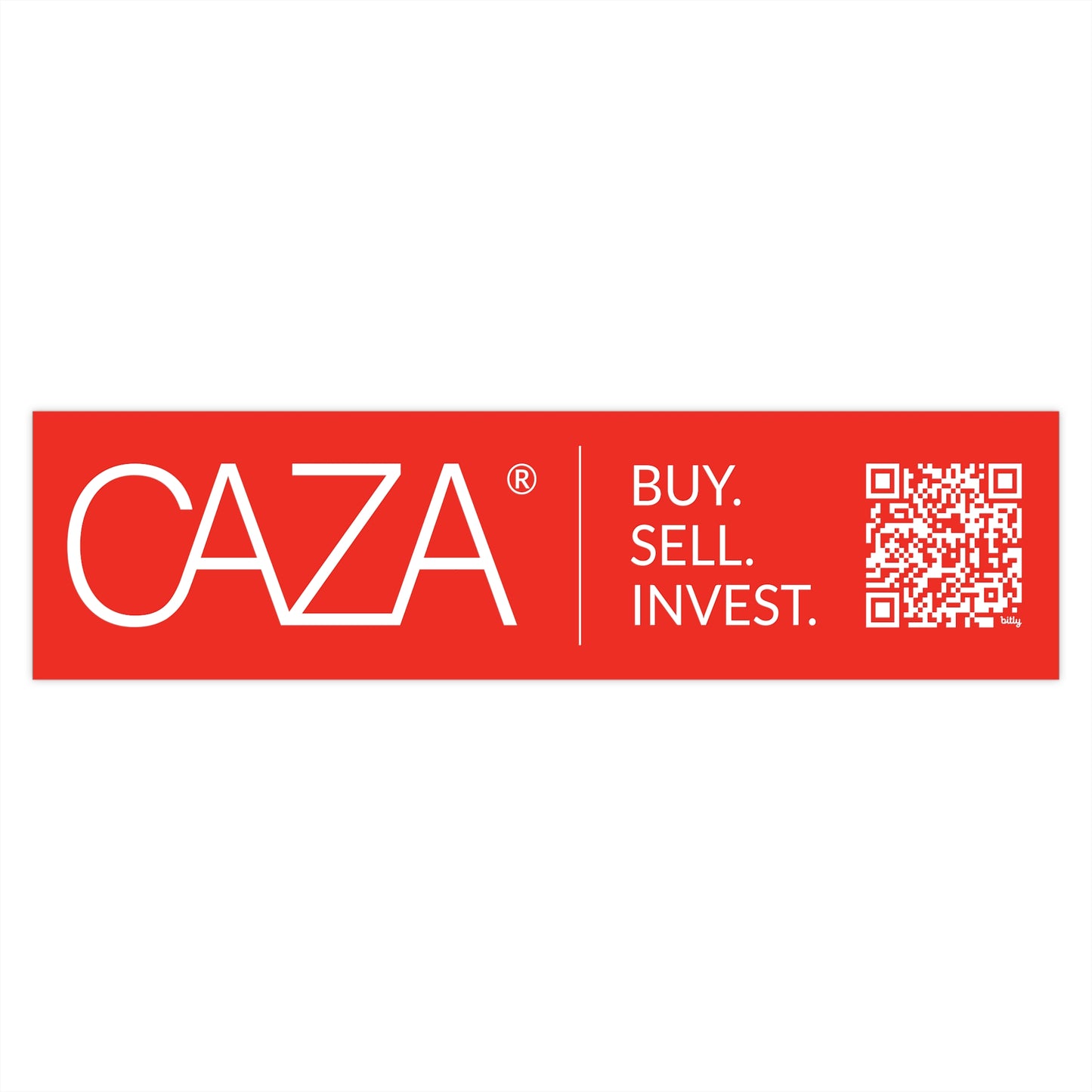 Buy. Sell. Invest. Bumper Stickers (Red)