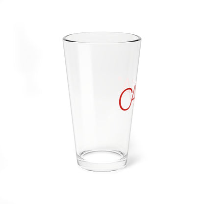 Mixing Glass, 16oz | Red CAZA® Logo