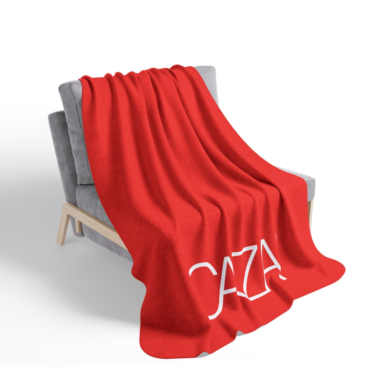 Fleece Sherpa Blanket (Red)
