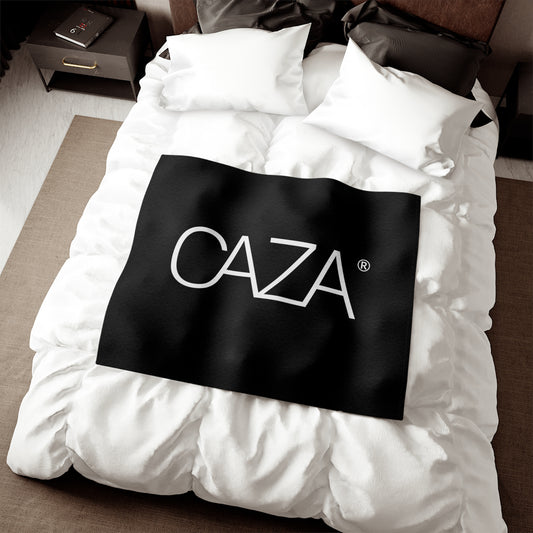 Sweatshirt Blanket (Black with White Logo)