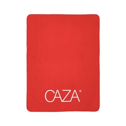 Fleece Sherpa Blanket (Red)
