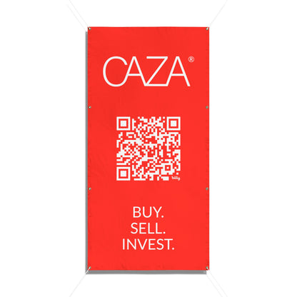 Buy. Sell. Invest. | Vinyl Banners (Red)