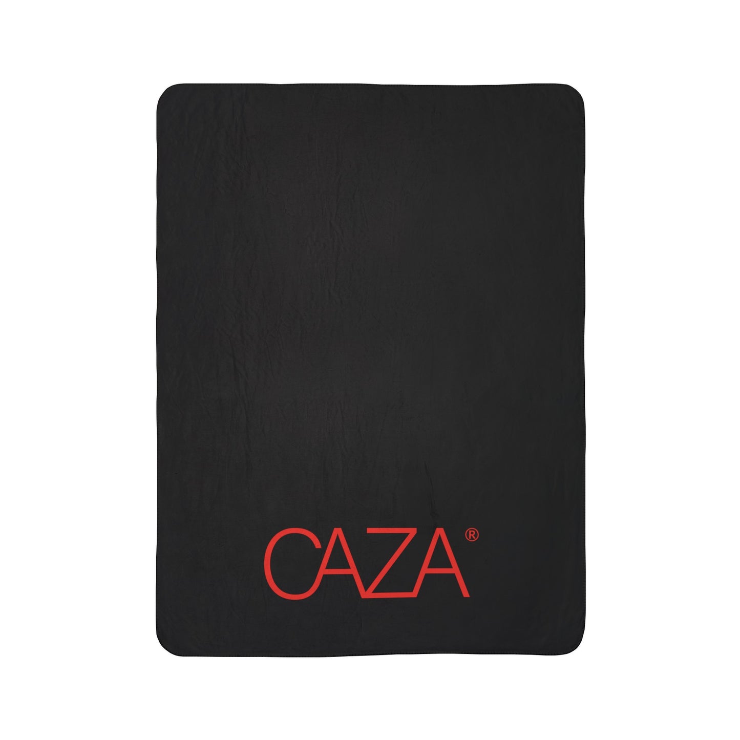 Fleece Sherpa Blanket (Black with Red Logo)