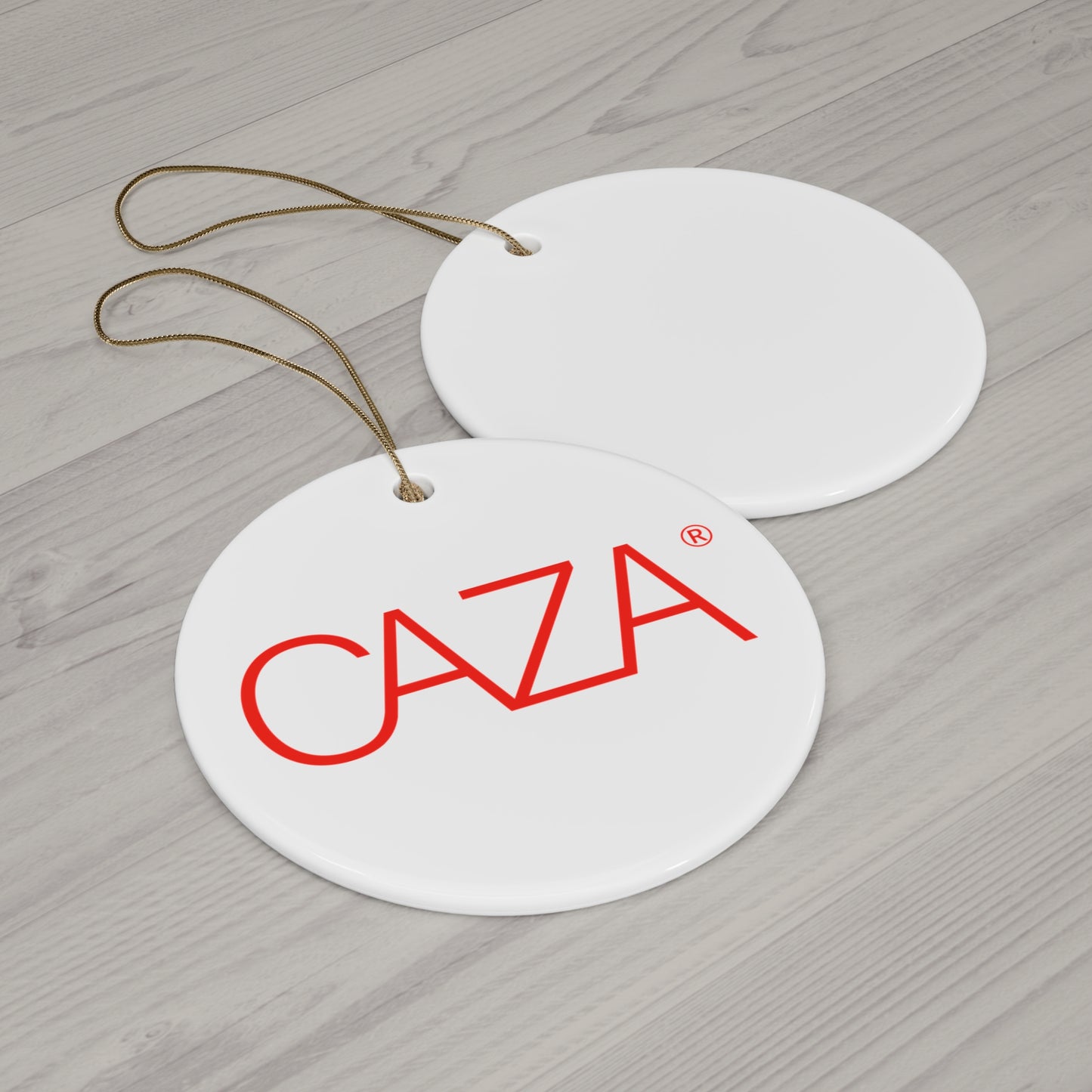 CAZA® Ceramic Ornament (White)