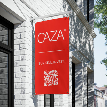 Buy. Sell. Invest. | Vinyl Banners (Red)