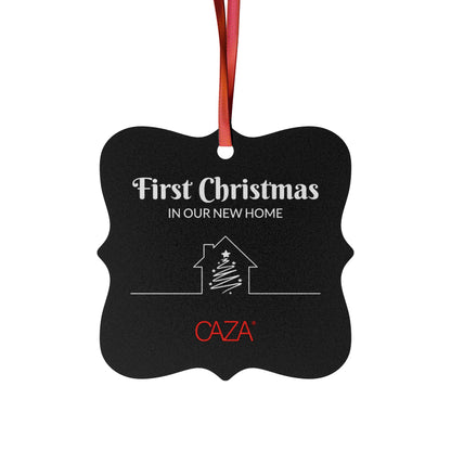1st Christmas Aluminum Ornaments (Black)