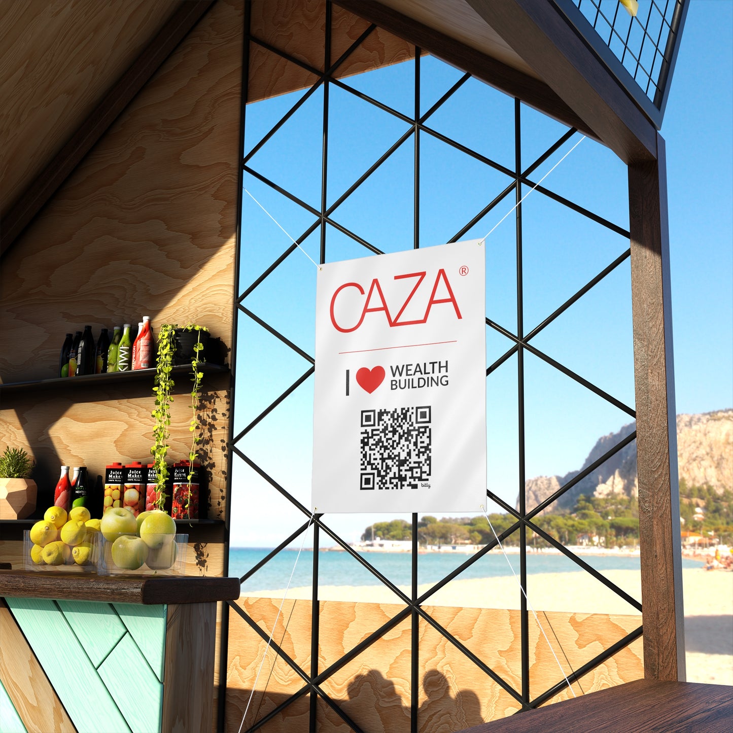 Join CAZA® | Matte Banner (White)