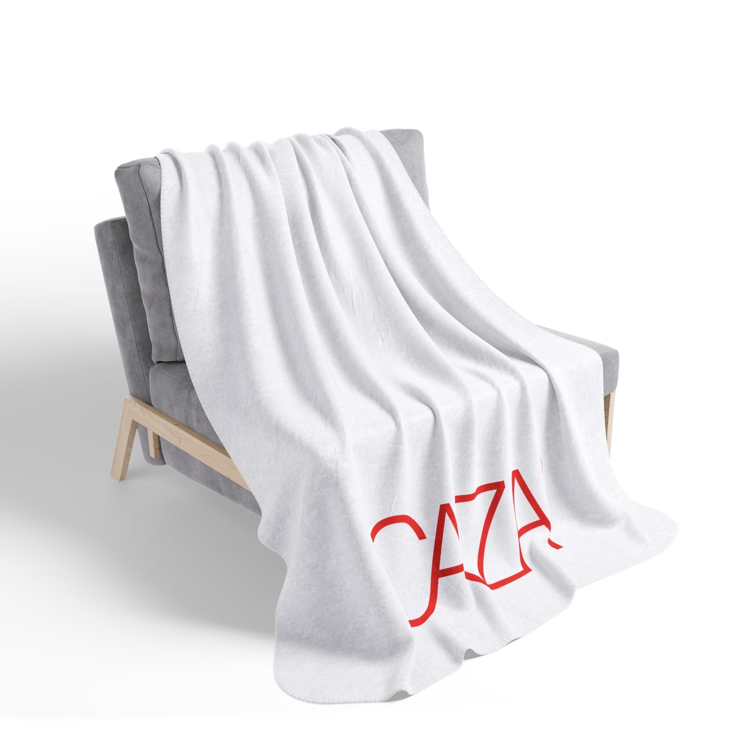 Fleece Sherpa Blanket (White)