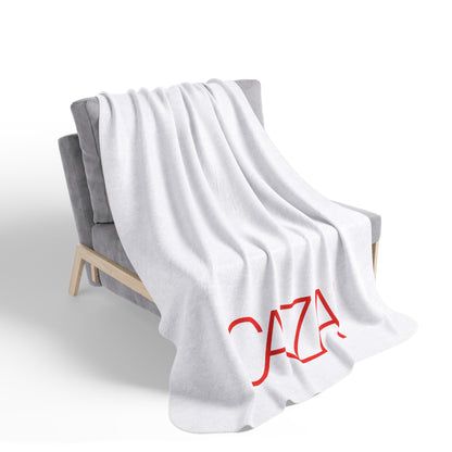 Fleece Sherpa Blanket (White)
