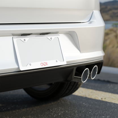 Metal License Plate Frame (White)