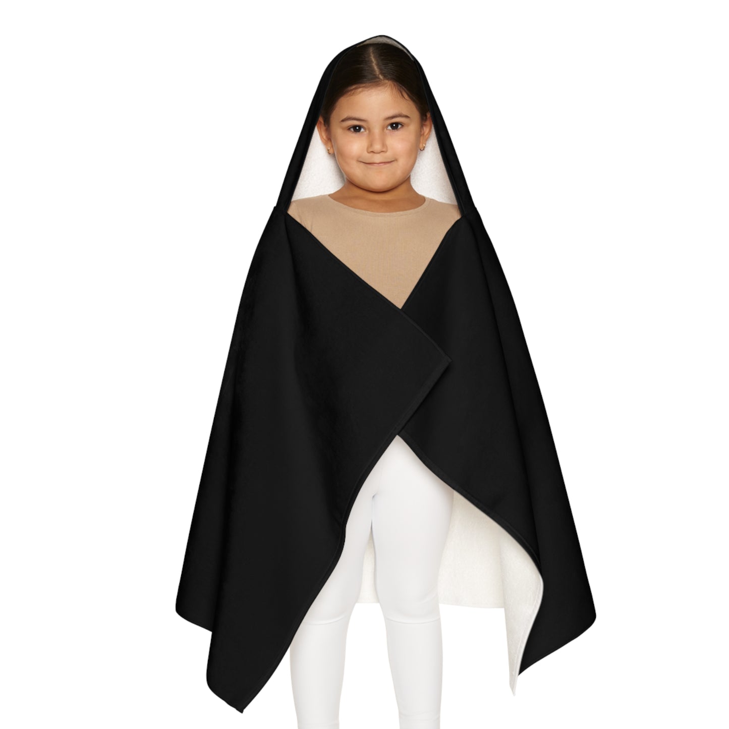 Youth Hooded Towel (Black)
