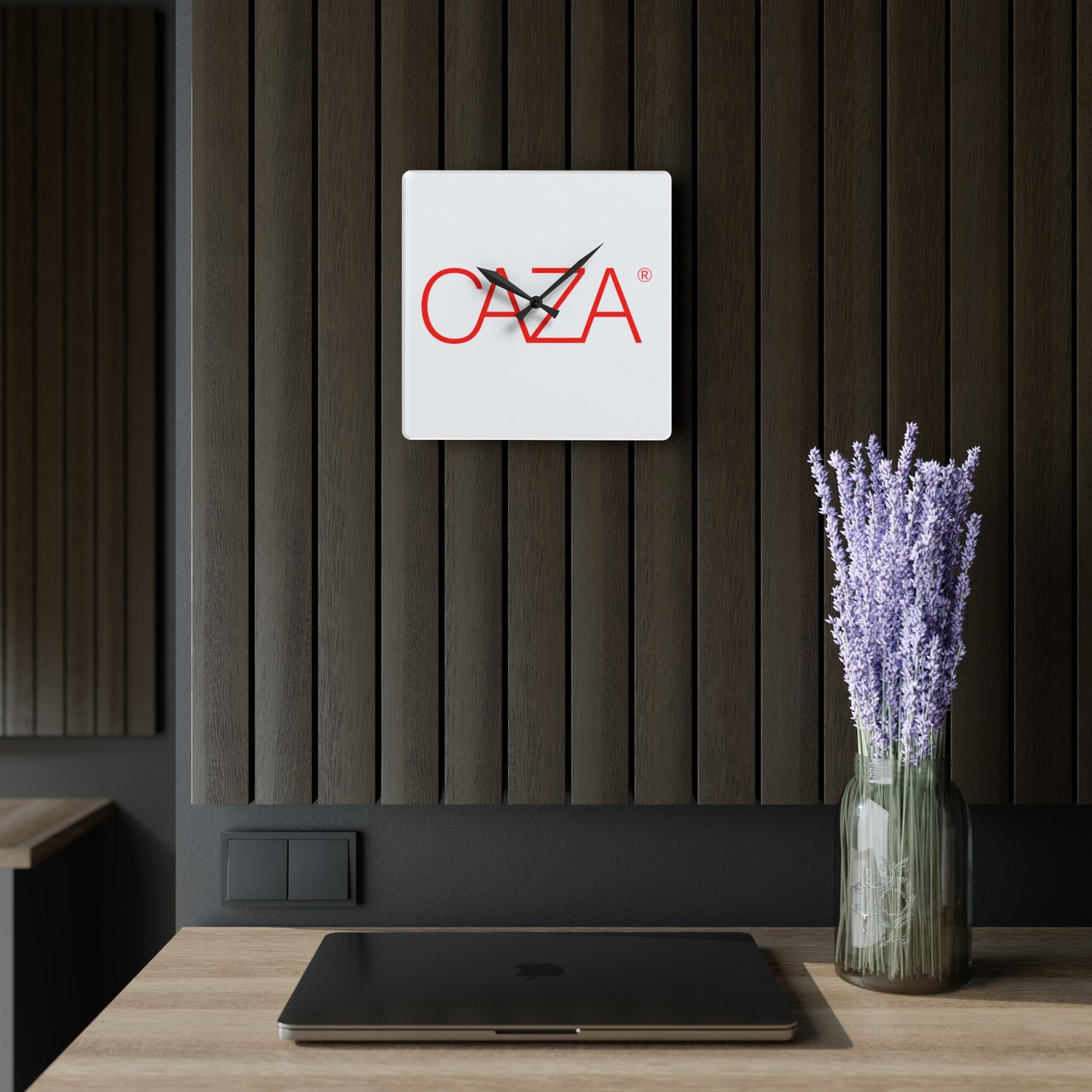 Acrylic Wall Clock (White)