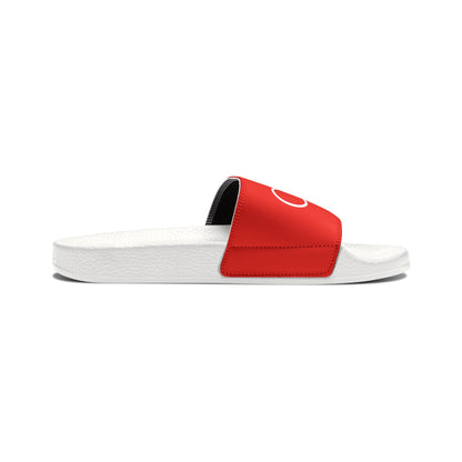 Women's PU Slide Sandals (Red)