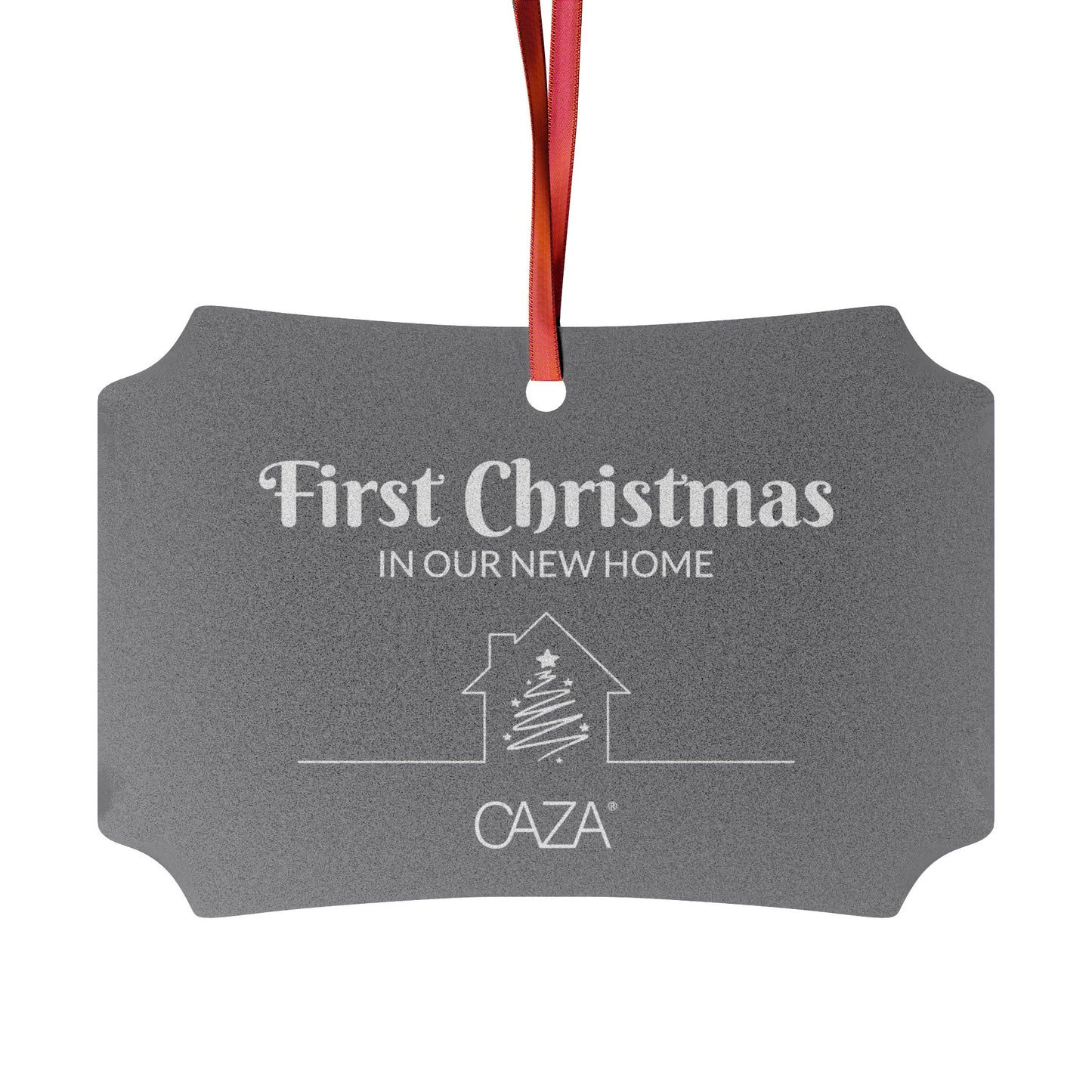 1st Christmas Aluminum Ornaments (Grey)