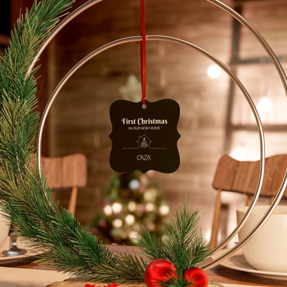 1st Christmas Aluminum Ornaments (Black)
