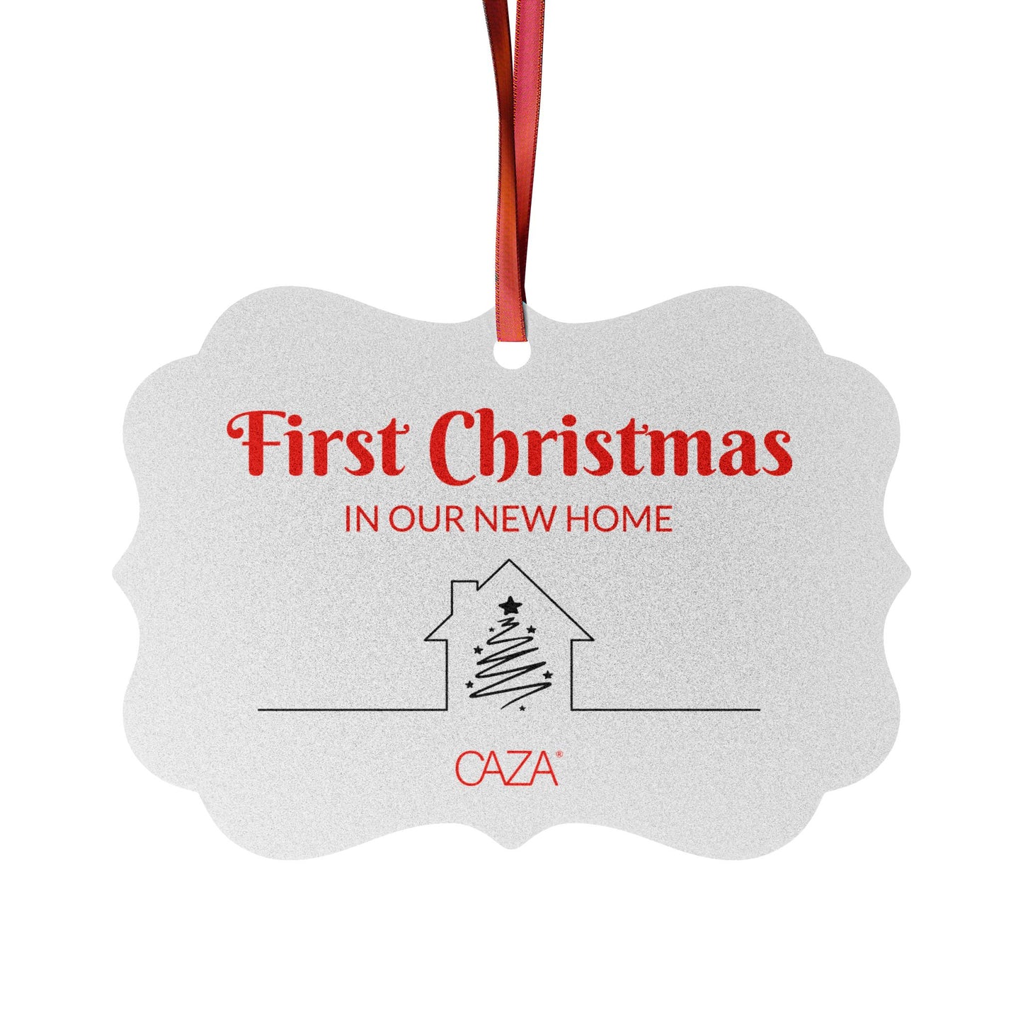 1st Christmas Aluminum Ornaments (White)