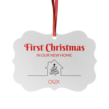 1st Christmas Aluminum Ornaments (White)