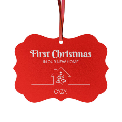 1st Christmas Aluminum Ornaments (Red)