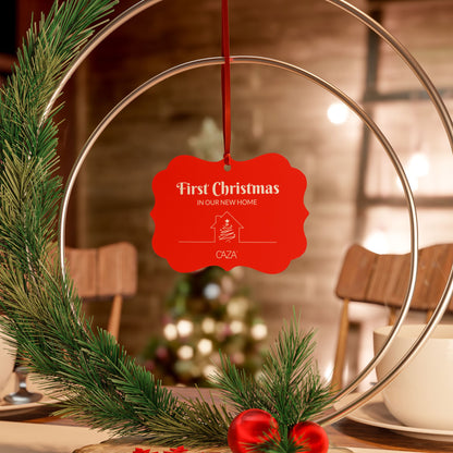 1st Christmas Aluminum Ornaments (Red)