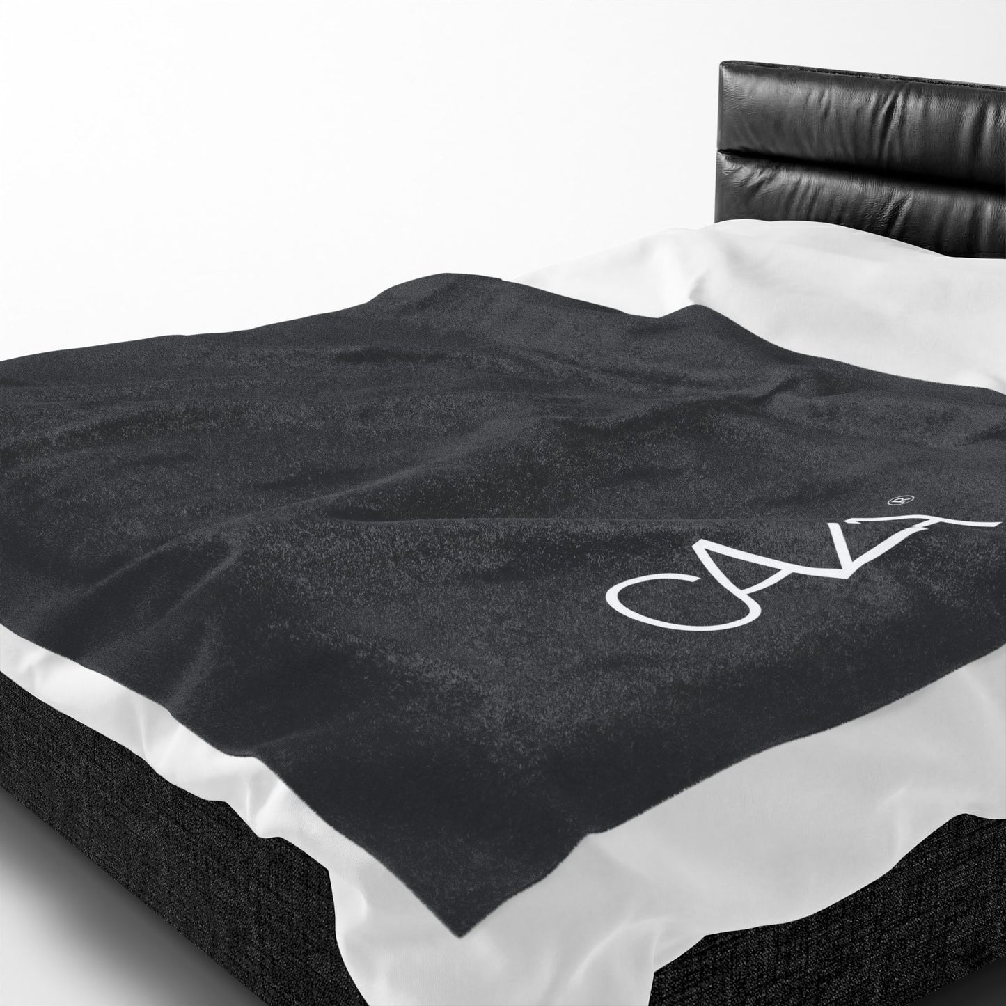 Velveteen Plush Blanket (Black)
