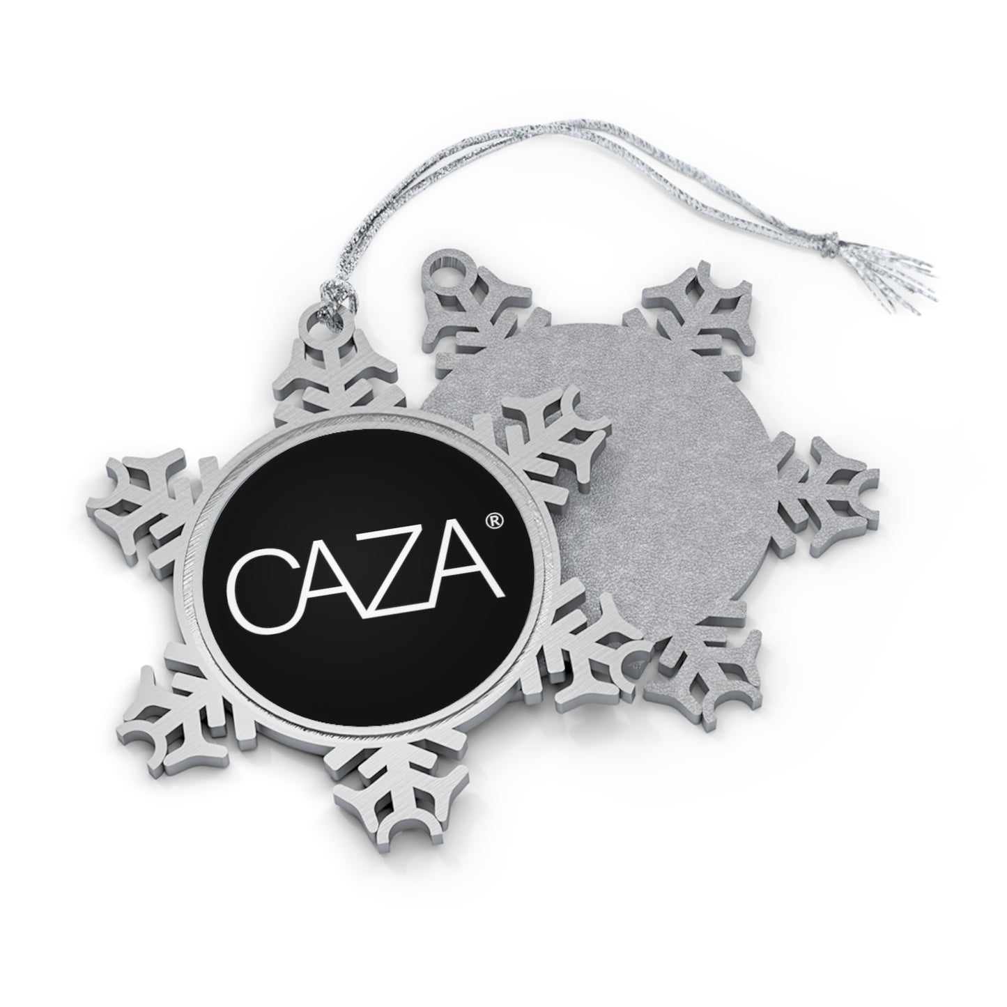 Pewter Snowflake Ornament (Black)