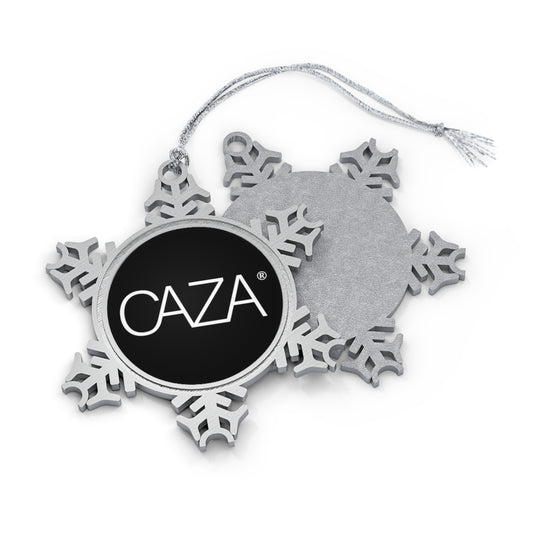 Pewter Snowflake Ornament (Black)