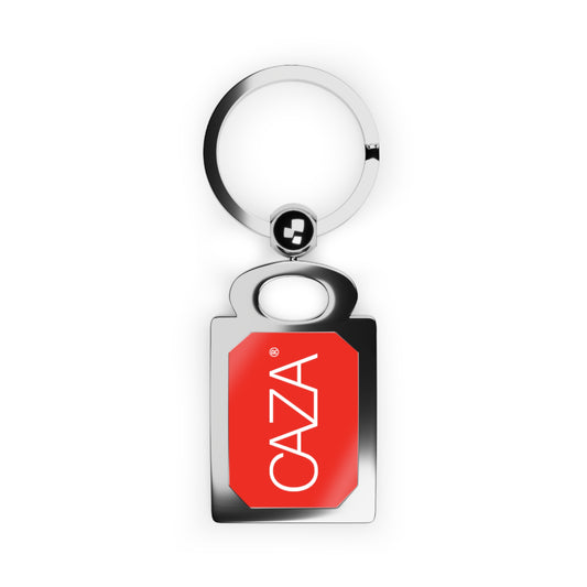 Rectangle Photo Keyring (Red)