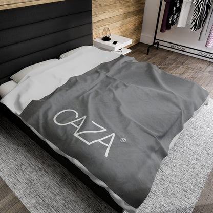 Velveteen Plush Blanket (Grey)