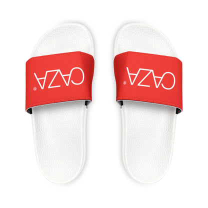 Women's PU Slide Sandals (Red)
