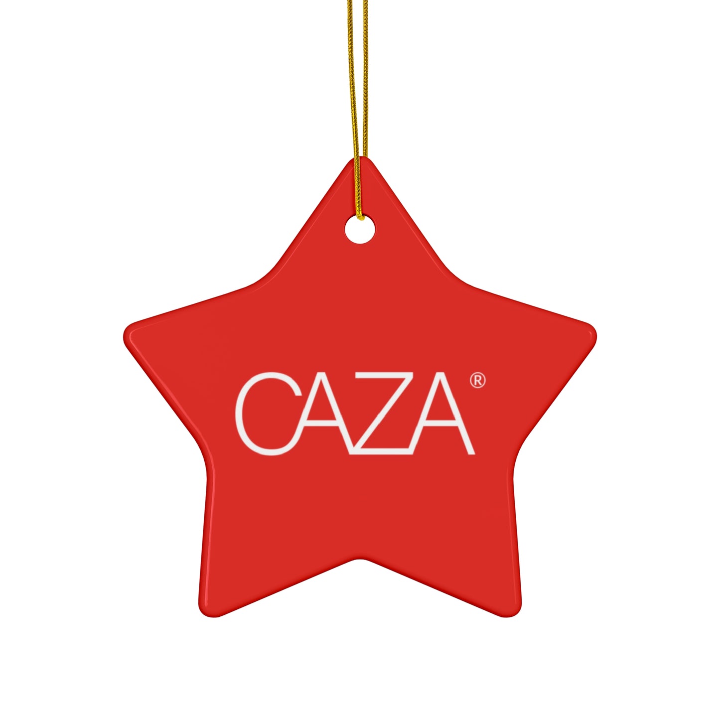 CAZA® Ceramic Ornament (Red)