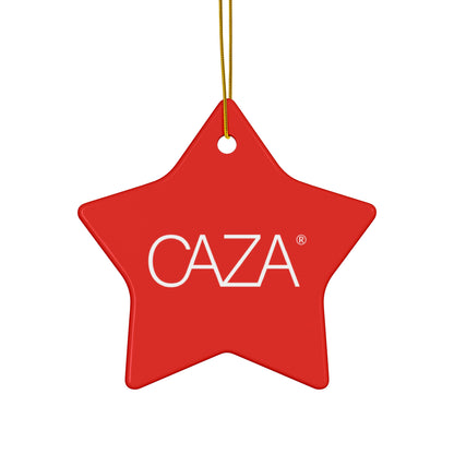 CAZA® Ceramic Ornament (Red)