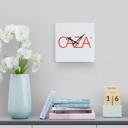 Acrylic Wall Clock (White)