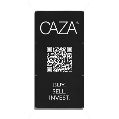 Buy. Sell. Invest. | Vinyl Banners (Black)